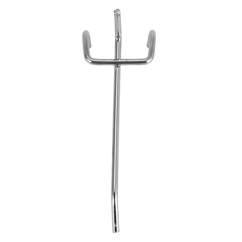 50Pcs 100Mm Pegboard Hooks Slat Wall Retail Display Shop Peg Hang Fits Home Hanger Chrome Metal 1-1.5Kg Loading | Дом и сад