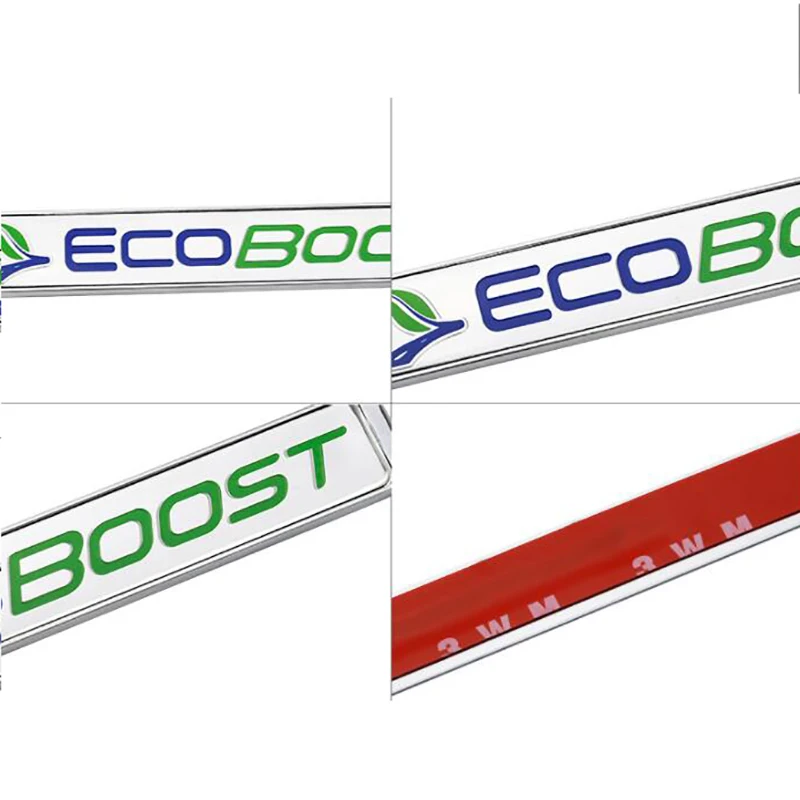 Металлическая 3d наклейка с логотипом Ecoboost для автомобильного брызговика боковая