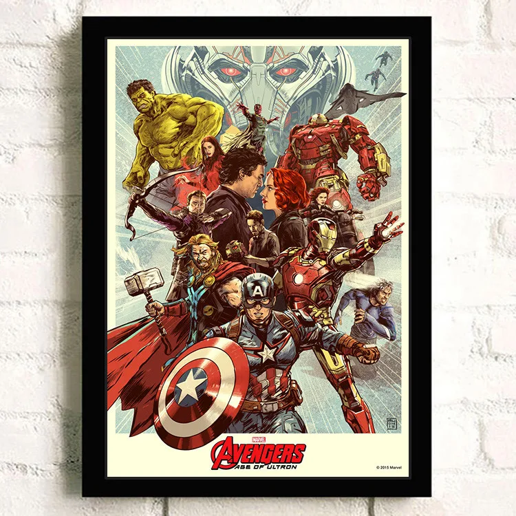 Постер Фильма Marvel Мстители домашний декор художественная картина холст