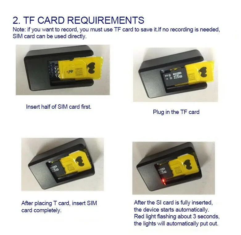 Мини gps трекер противоугонное устройство умный указатель голос Сильный