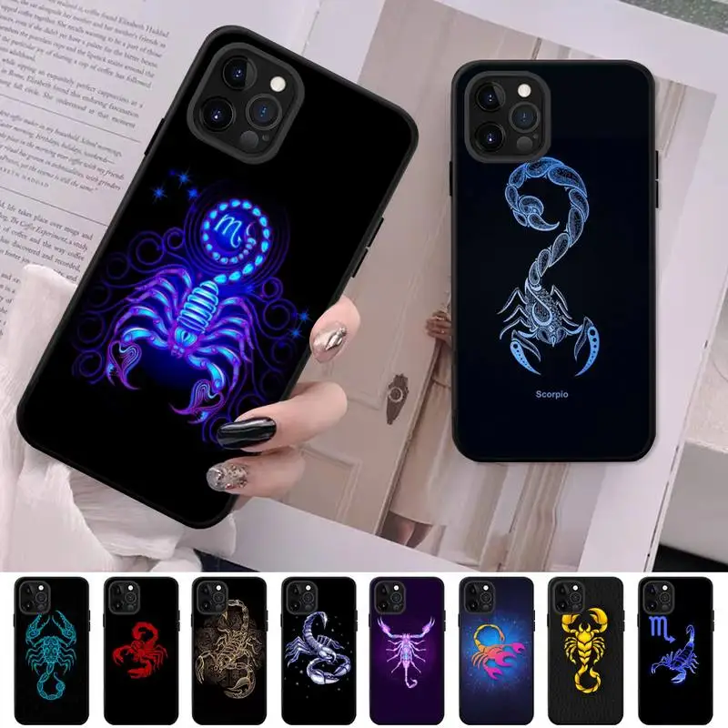 

Scorpion Phone Case For iPhone 13 11 8 7 6 6S Plus X XS MAX 5 5S SE 2020 XR 11 pro DIY Funda