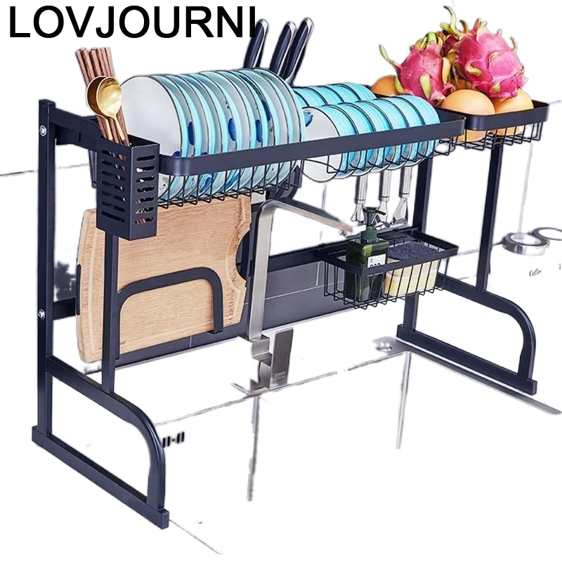 

Accessories Escurreplatos Dish Drying Etagere Stainless Steel Mutfak Cocina Organizador Cuisine Kitchen Storage Rack Holder