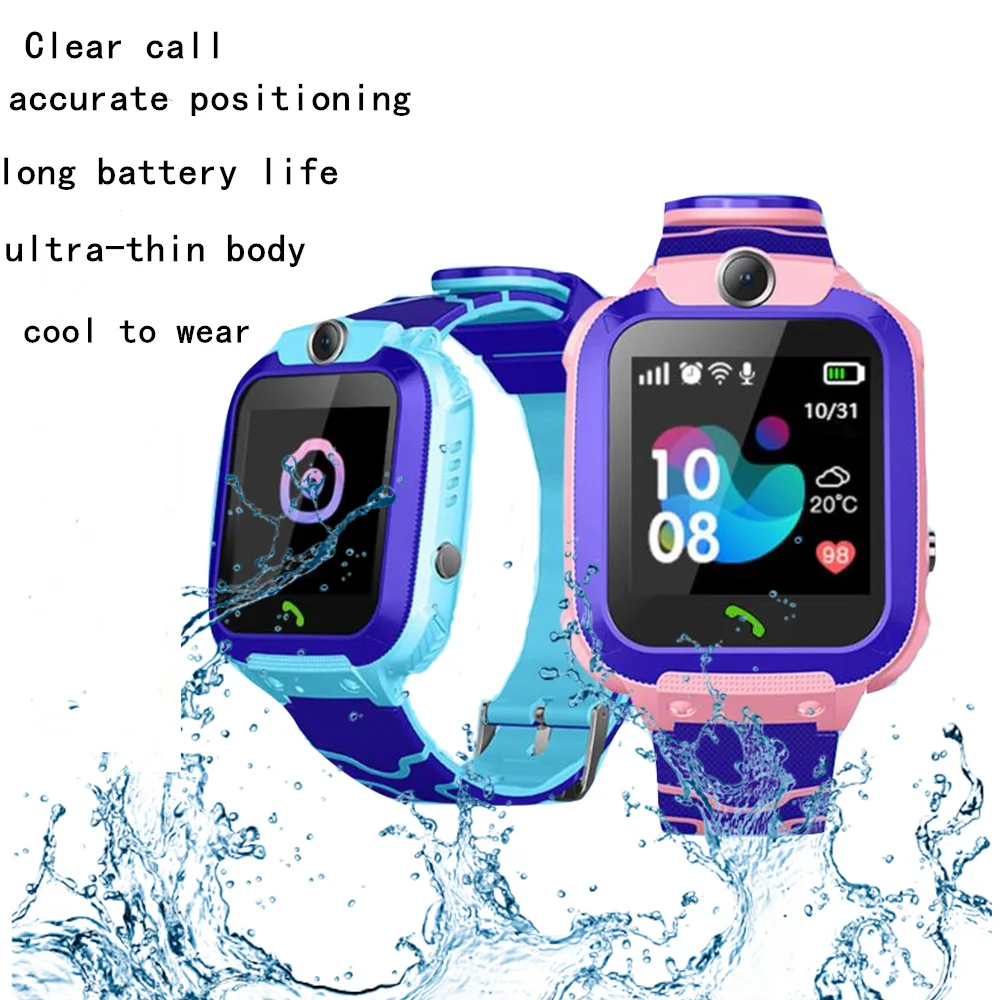 Водонепроницаемые Смарт часы Q12 многофункциональные детские цифровые наручные