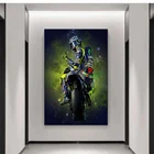 Постер Valentino Rossies, Картина на холсте с изображением мотоцикла для украшения гостиной, домашний декор, картины для интерьера