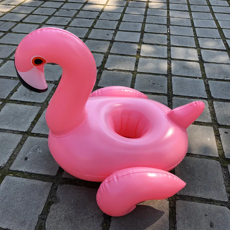 5 шт. ПВХ надувные мини милые Фламинго держатель для напитков плавающий