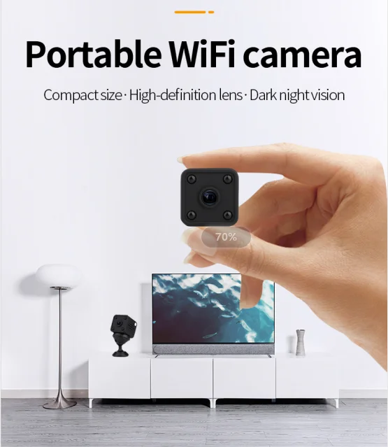 

HDQ9 Mini Camera HD Camcorder IP Camera 1080P Sensor Night Vision WIFI Camera Remote Monitor Camera Wireless Surveillance Cam