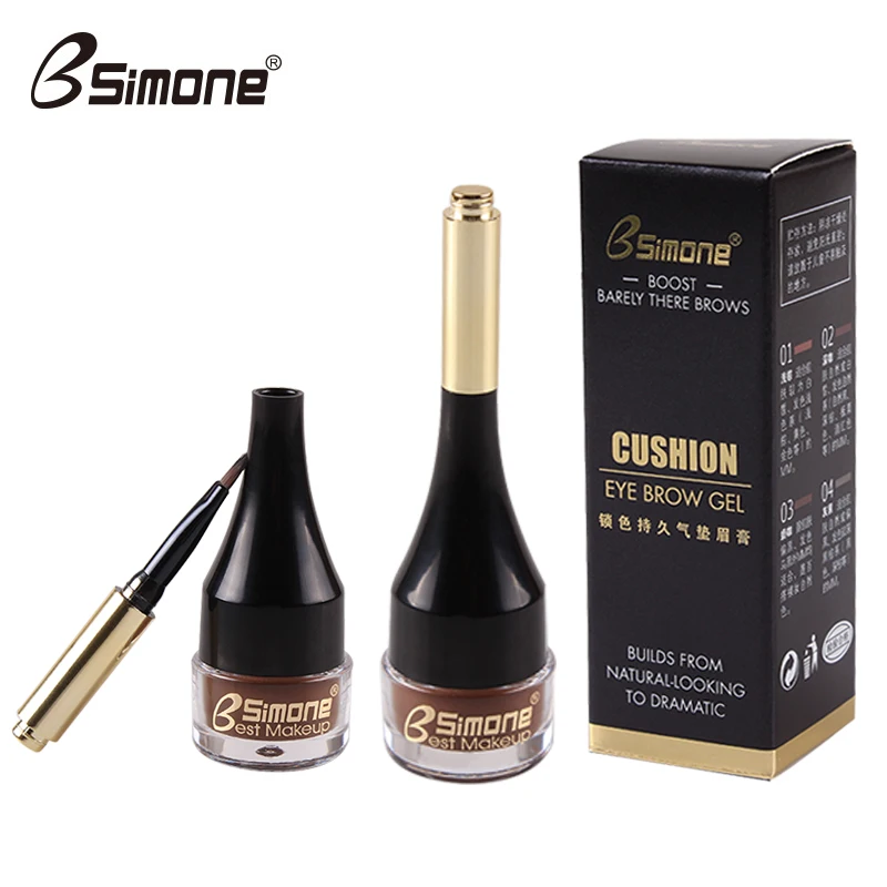 Суперводостойкая краска для бровей с воздушной подушкой гель жидкий тинт Крем