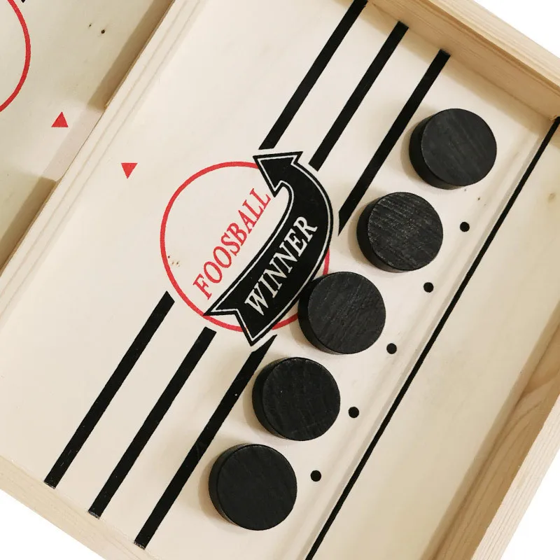 Sling Puck Game Woode Table Hockey Bounce Chess Eject Parent-Child Interactive Toy For Child Desktop Party | Игрушки и хобби
