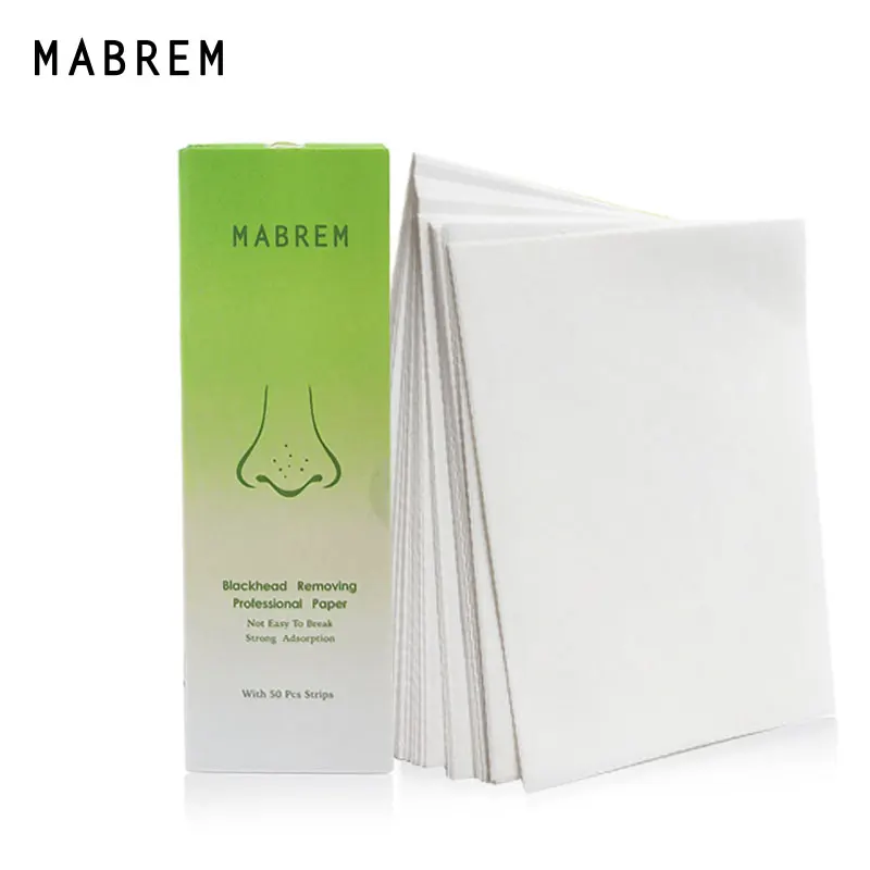 50 шт. наклейки для удаления черных точек на носу |