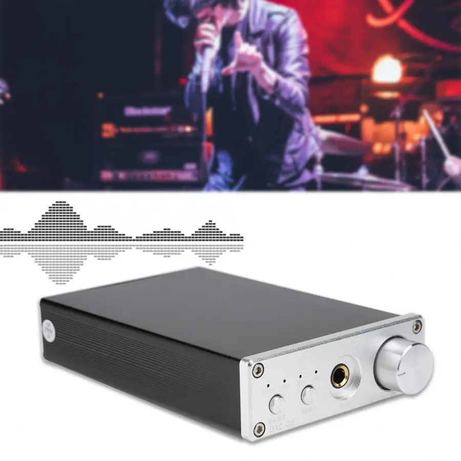 DAC-Q5 HIFI стерео 24 бит/192 кГц для RCA/6,35 мм разъем для наушников выход усилитель для наушников 110-240 в усилитель активных динамиков
