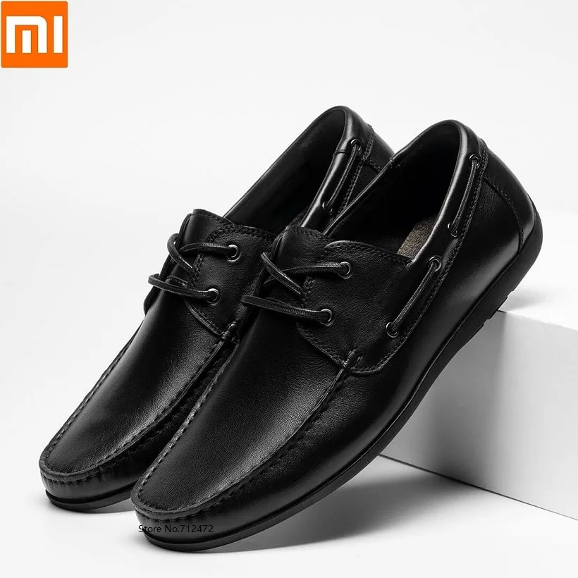 Xiaomi qimian/мужская повседневная кожаная обувь в деловом стиле мягкая из натуральной