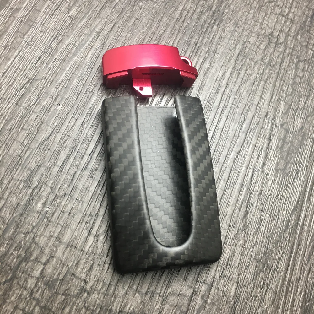 Оригинальный чехол для автомобильного ключа из 100% матового углеродного волокна