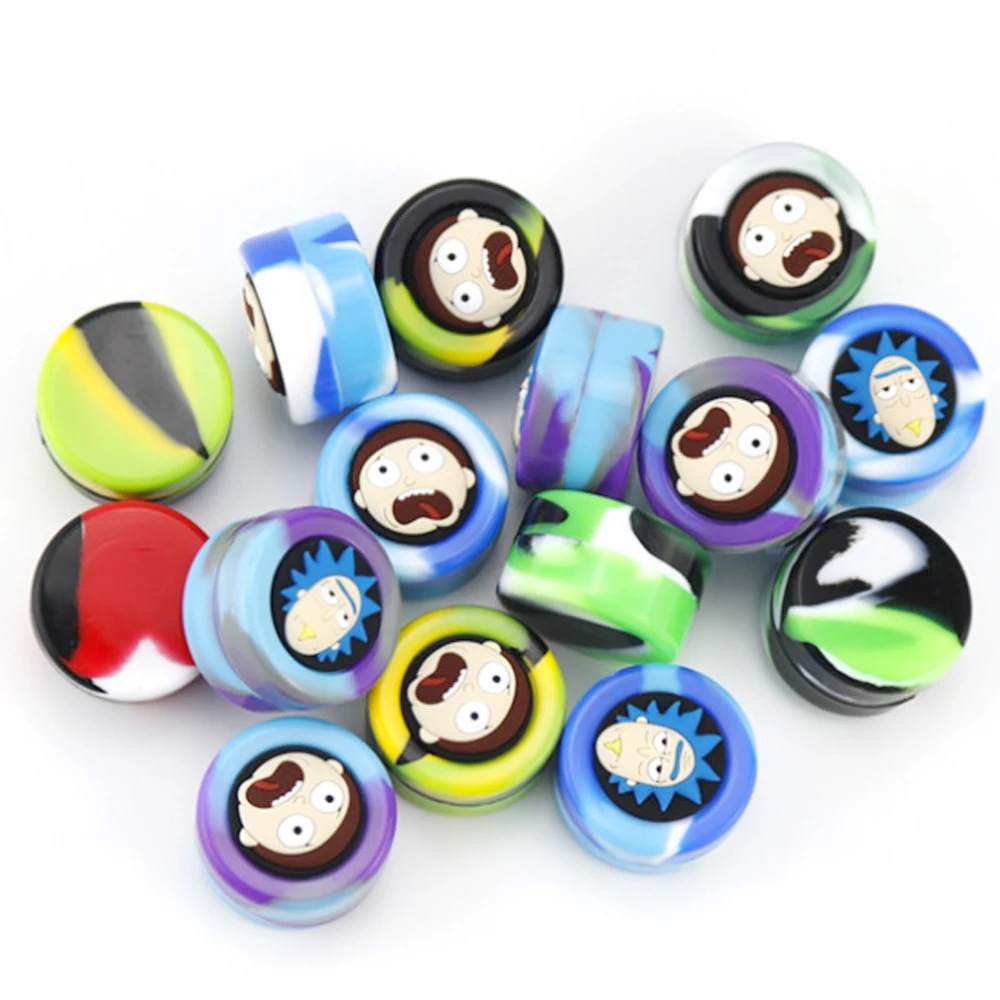 Силиконовая банка 100 шт./лот контейнер размером 5 мл коробка для хранения масляных