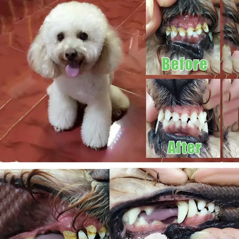 Силиконовая зубная щетка для домашних животных с длинной головкой собак кошек