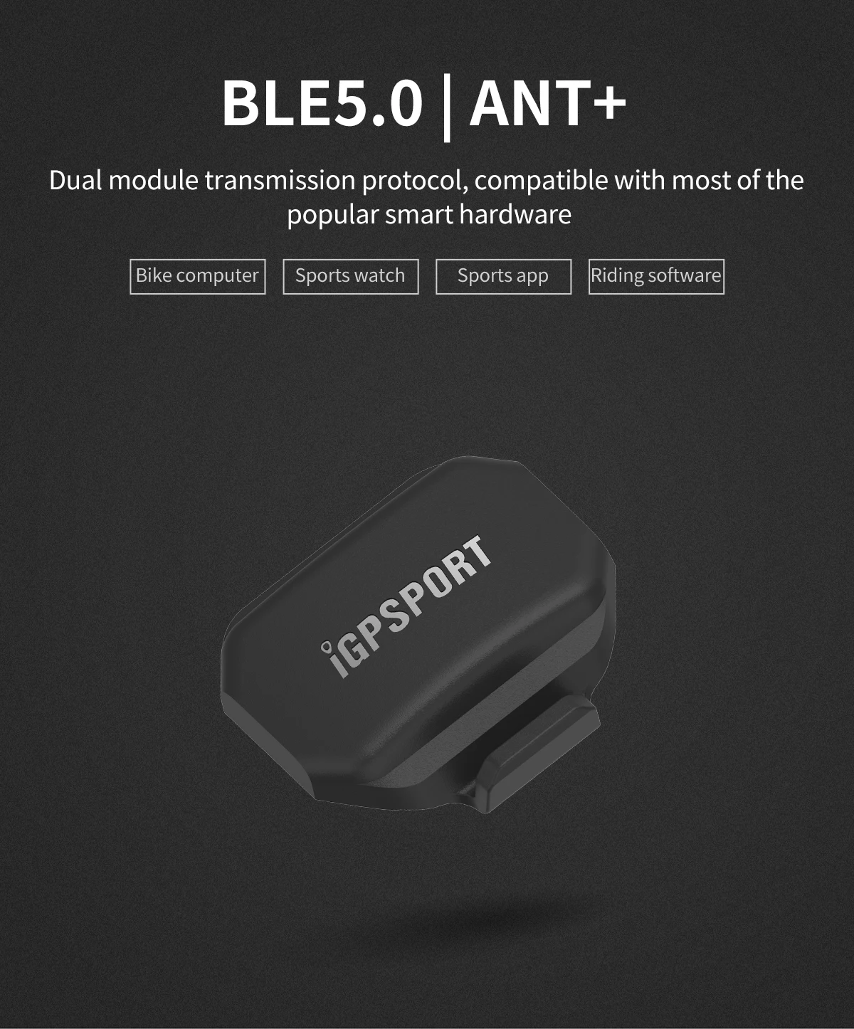 

GPS-датчик скорости порта SPD61, SPD70, Bluetooth 5,0 и ANT, совместим с iGS10, iGS50S, iGS320, iGS520, iGS620