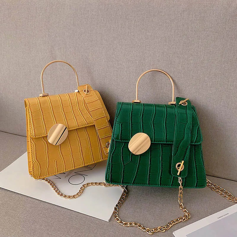 Роскошная женская сумка дизайнерская классическая с каменным узором из