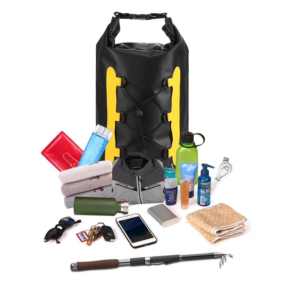 

Waterproof Backpack with Adjustable Shoulder Straps Dry Bag for Outdoor Swimming Floating Fishing Surfing