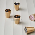 Абсолютно Новый 2 шт Роскошный натуральный мрамор + латунные мебельные ручки Европейский шкаф ящик Винный Шкаф Тянет ручки и ручки