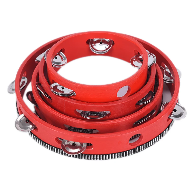 

Hot 6" Musical Instruments Tambourine Drum Children Educational Tambourine Round Percussion For KTV Party Dancing Toys
