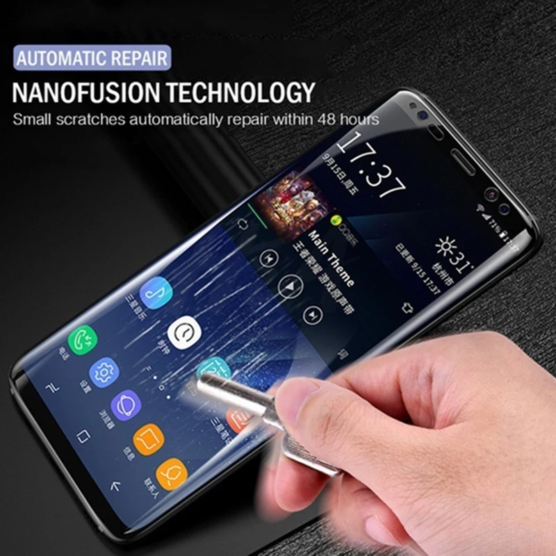 Гидрогелевая пленка для экрана Samsung S10 S9 S8 Plus Note 10 Pro 9 8 A80 A70 A50 защита мягкая