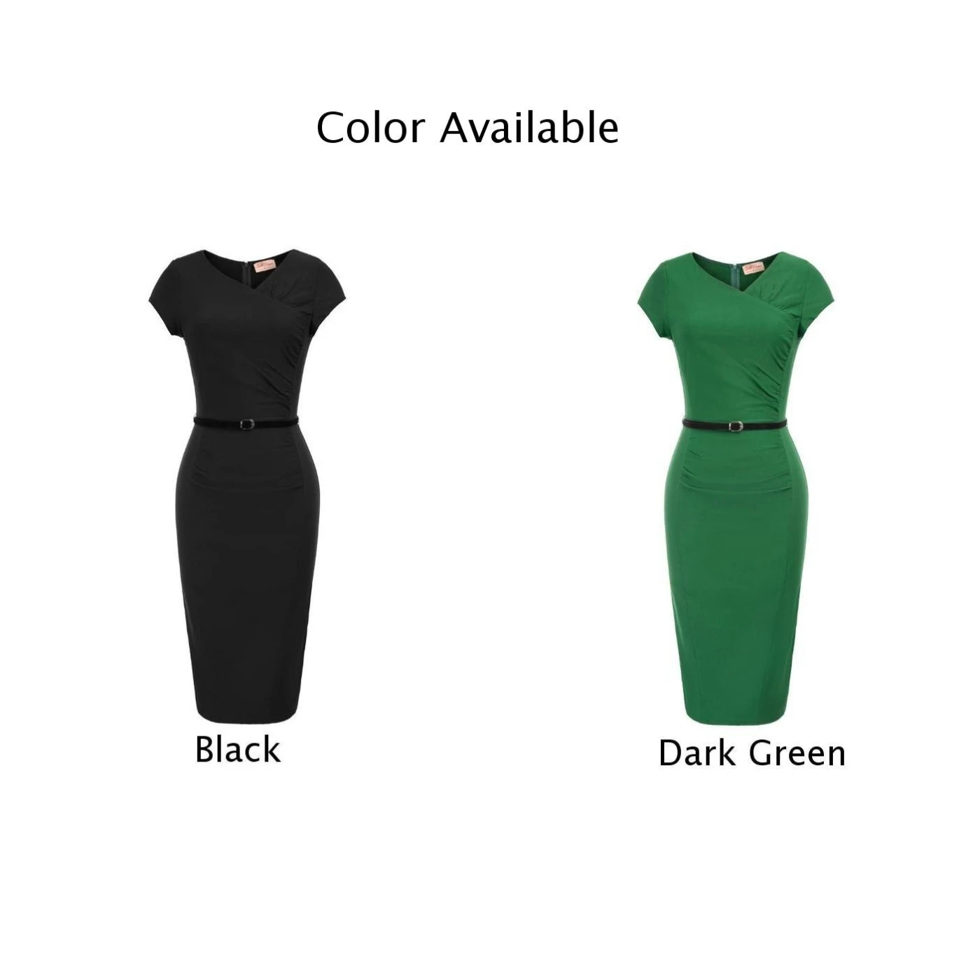 Винтажное женское офисное облегающее платье на молнии для работы в деловом стиле