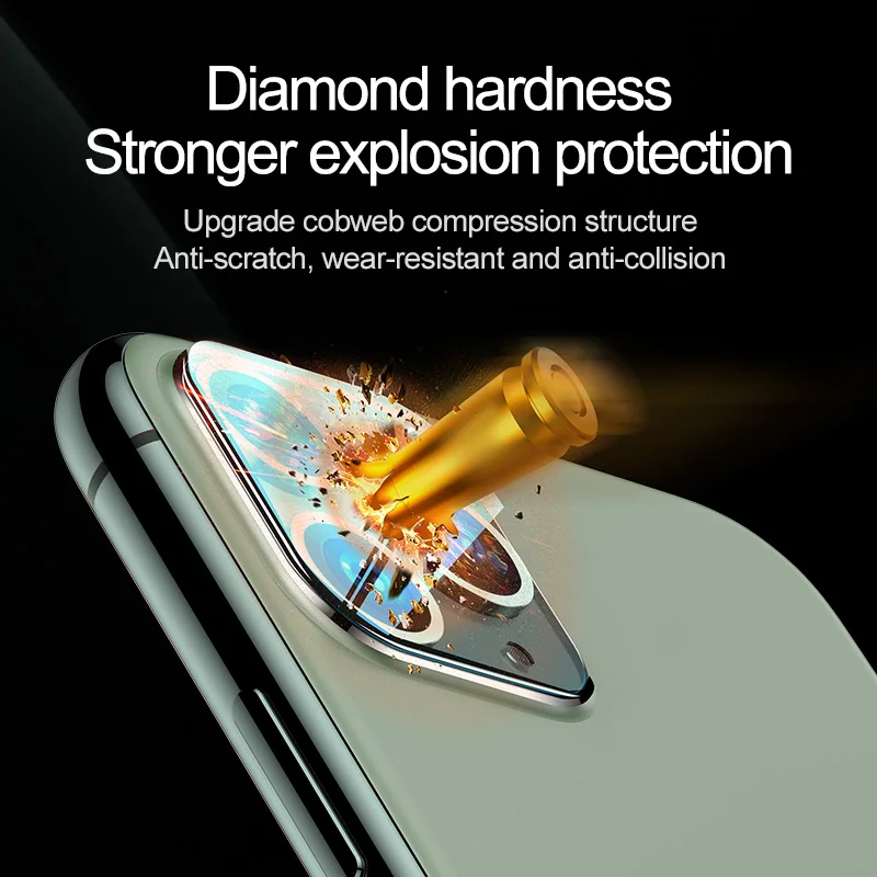 Защитное 3D стекло для объектива JOYROOM Защита экрана iPhone 11 Pro Max закаленное Защитная