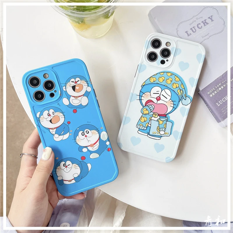 

Doraemon Cute Cartoon Sports Phone Case for iPhone 12mini/12promax/11pro/11/8P/X/XS/XR/se/xsmax/7/8/se/Couple phone cover