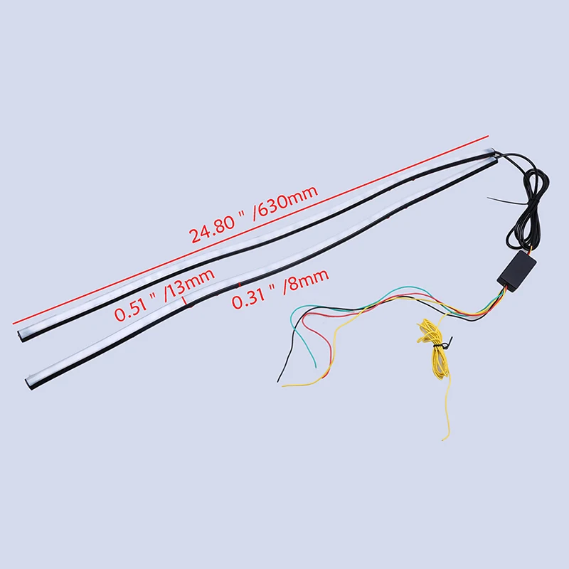 Универсальная Светодиодная лента POSSBAY 63 см лампы для автомобильного бампера