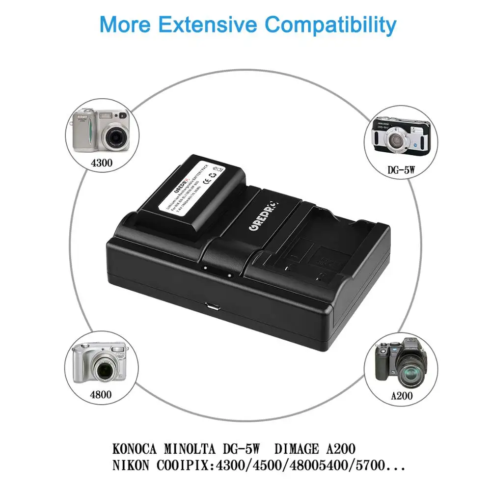 2 шт. EN EL1 ENEL1 NP 800 Батарея для Nikon Coolpix 500 775 880 885 990 995 4300 4500 4800 5000 5400 Батарея|Цифровые