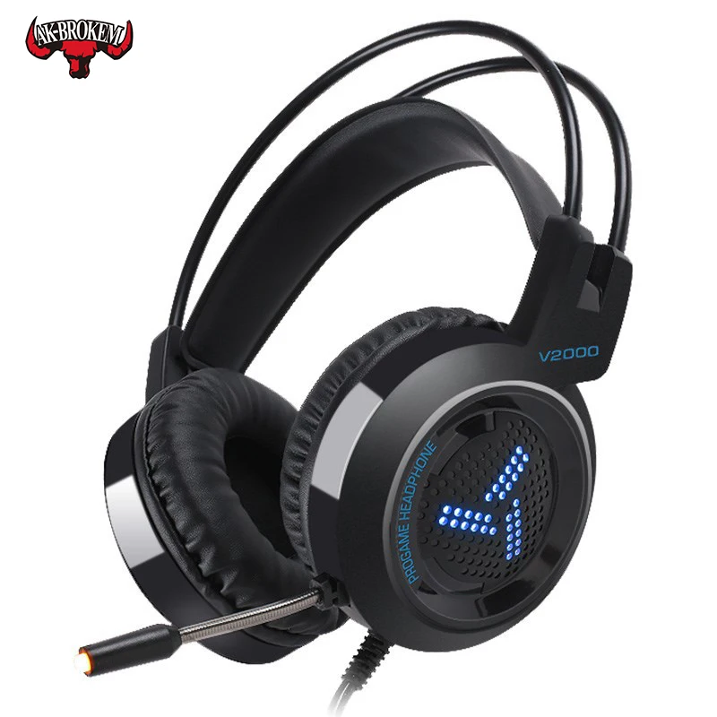 Игровая гарнитура светодиодный музыкальный аудио BigWith Mic игровая для ПК Компьютерная гарнитура 7,1 канал 3,5 мм разъем стерео опционально