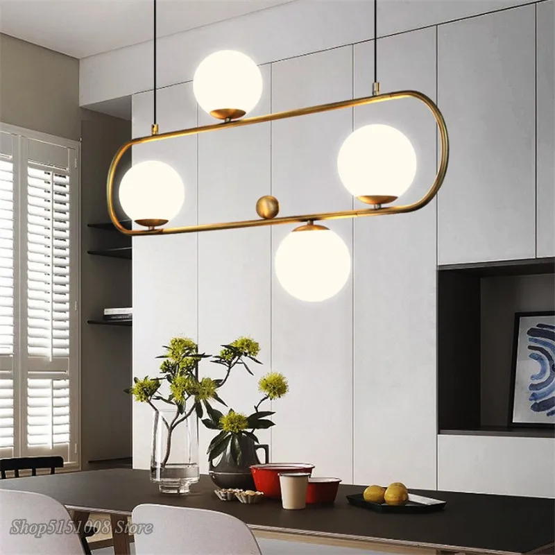 Современный стеклянный шар светодиодный подвесной светильник волшебная фасоль