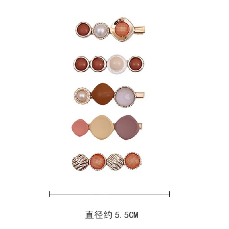 

High Quality New Girl Hairpin Female Side Clip Headdress Korean Pearl Hairpin 2021 New Side Hairpin Woman Accessories