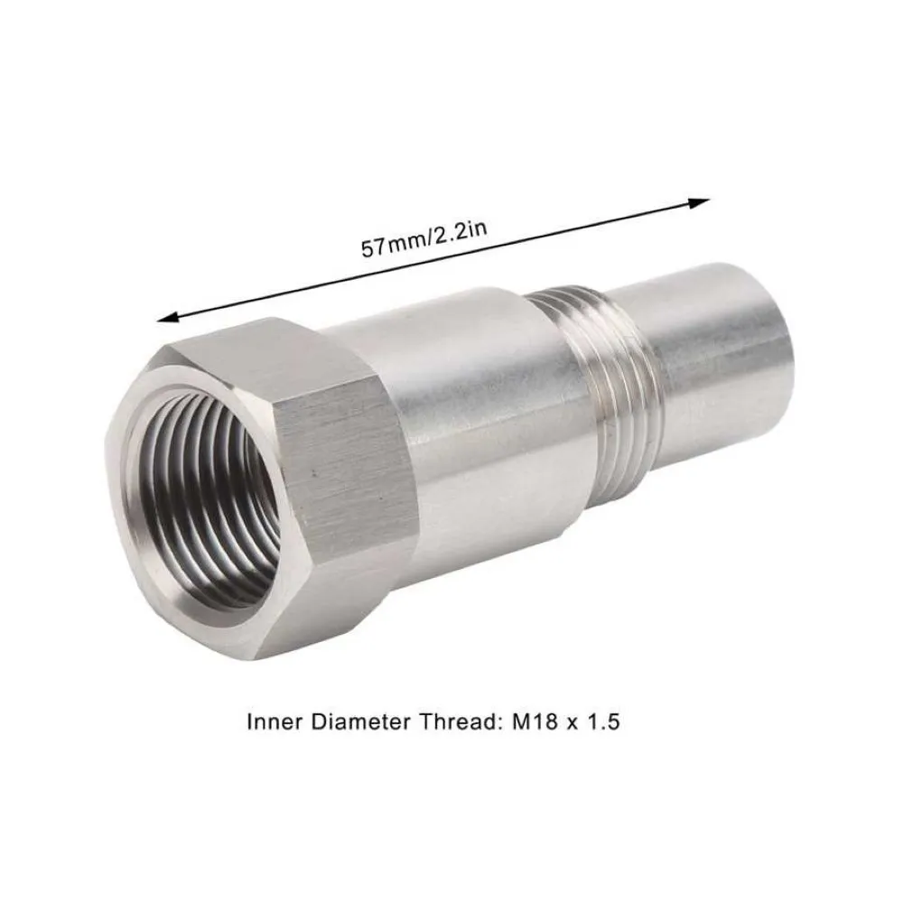

Oxygen Sensor ExtenderSpacer Stainless Steel M18x1.5 O2 Extender Adapter Mounting Fitting Bung Accessories Engine Check
