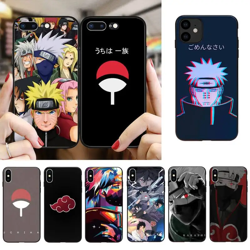 FHNBLJ Hokage Naruto Kakashi Japanese anime Soft Phone Case Capa For iPhone SE2 11 Pro XS MAX XR 8 7 6 Plus 5 5S SE | Мобильные