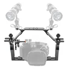 FEICHAO с двойной ручкой, поднос для дайвинга, кронштейн спуска затвора для камеры GoproCanonSony SLR, запчасти для подводной фотографии