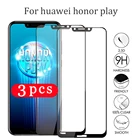 3 шт. 9D полное покрытие стекло для huawei honor play 4 4T pro 3 3e закаленное стекло для защиты экрана телефона Защитная пленка для смартфона