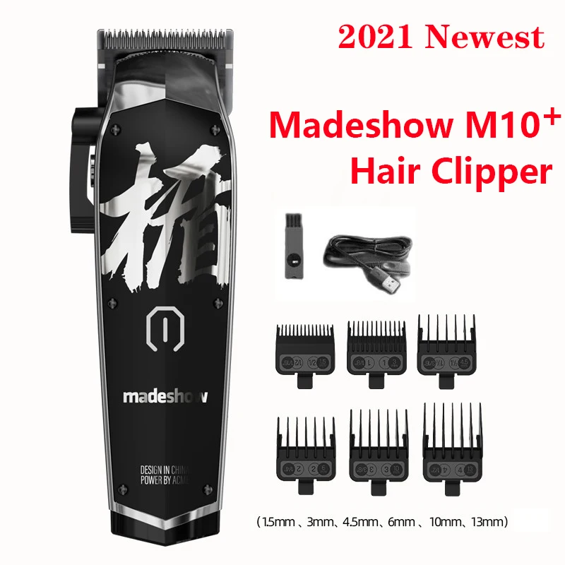 Hair Clipper For Men Fast Charge Professional Hair Cutting Machine With 10pcs Limit Guide Combs Barber Hair Trimmer Madeshow M10 enlarge