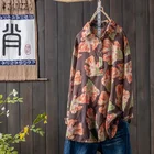 Женская блузка с цветочным принтом ZANZEA, винтажная Повседневная Свободная блузка с длинными рукавами и воротником-лодочкой, осень 2020