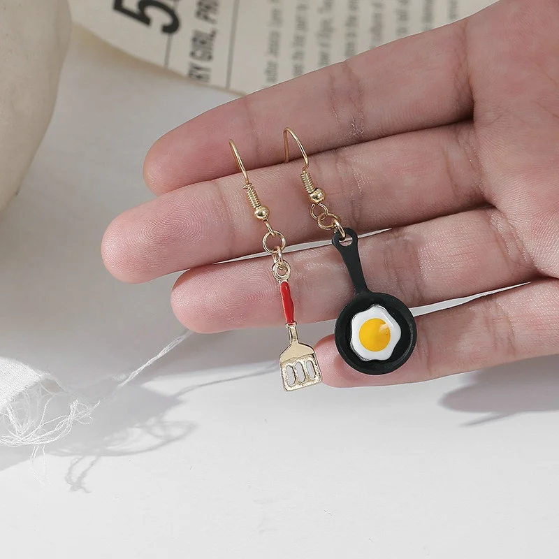 Индивидуальные забавные креативные серьги для девочек Забавные милые