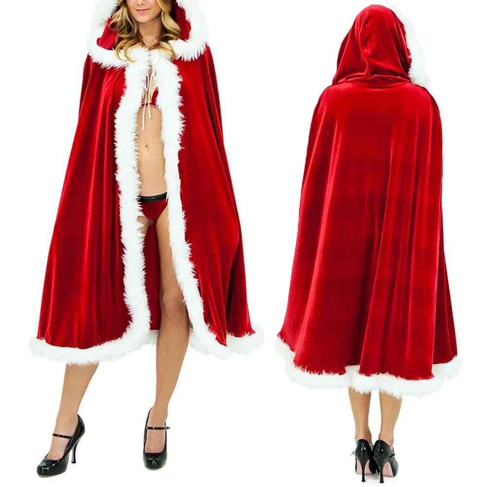 Рождественская накидка костюм Санта Клауса одежда для костюмированной