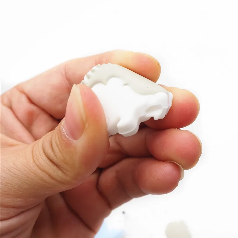 Chenkai 10PCS Hedgehog Silicone Teether Beads DIY Animal Cartoon Baby Chewing Pacifier Dummy Sensory Jewelry Toy Making | Мать и ребенок