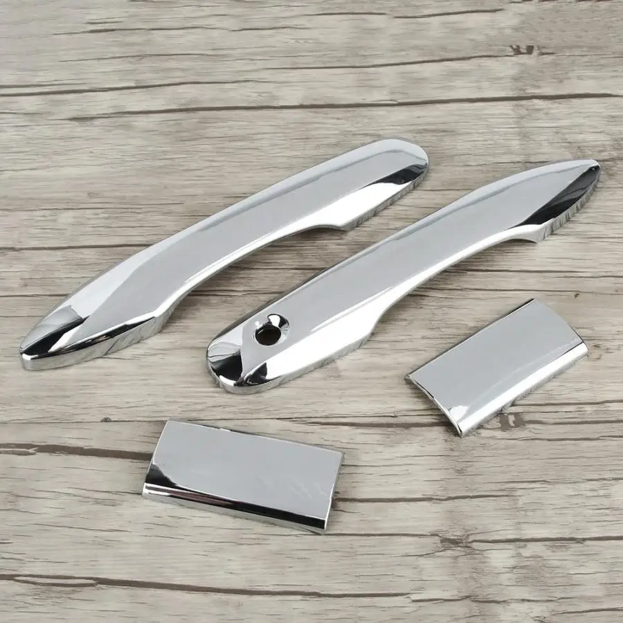 4 шт. хромированный Стайлинг ABS пластик Серебряная фотообложка отделка Подходит