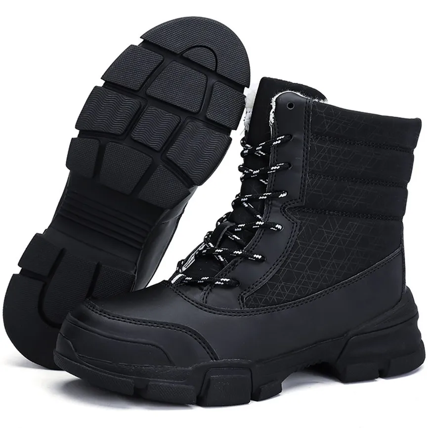 Зимние сапоги Женская водонепроницаемая обувь на платформе теплые зимние