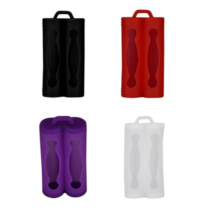 

Sleeve Soft Silicone Case with 2 Slots Battery Storage Bag for 18650 Battery Drop Shipping