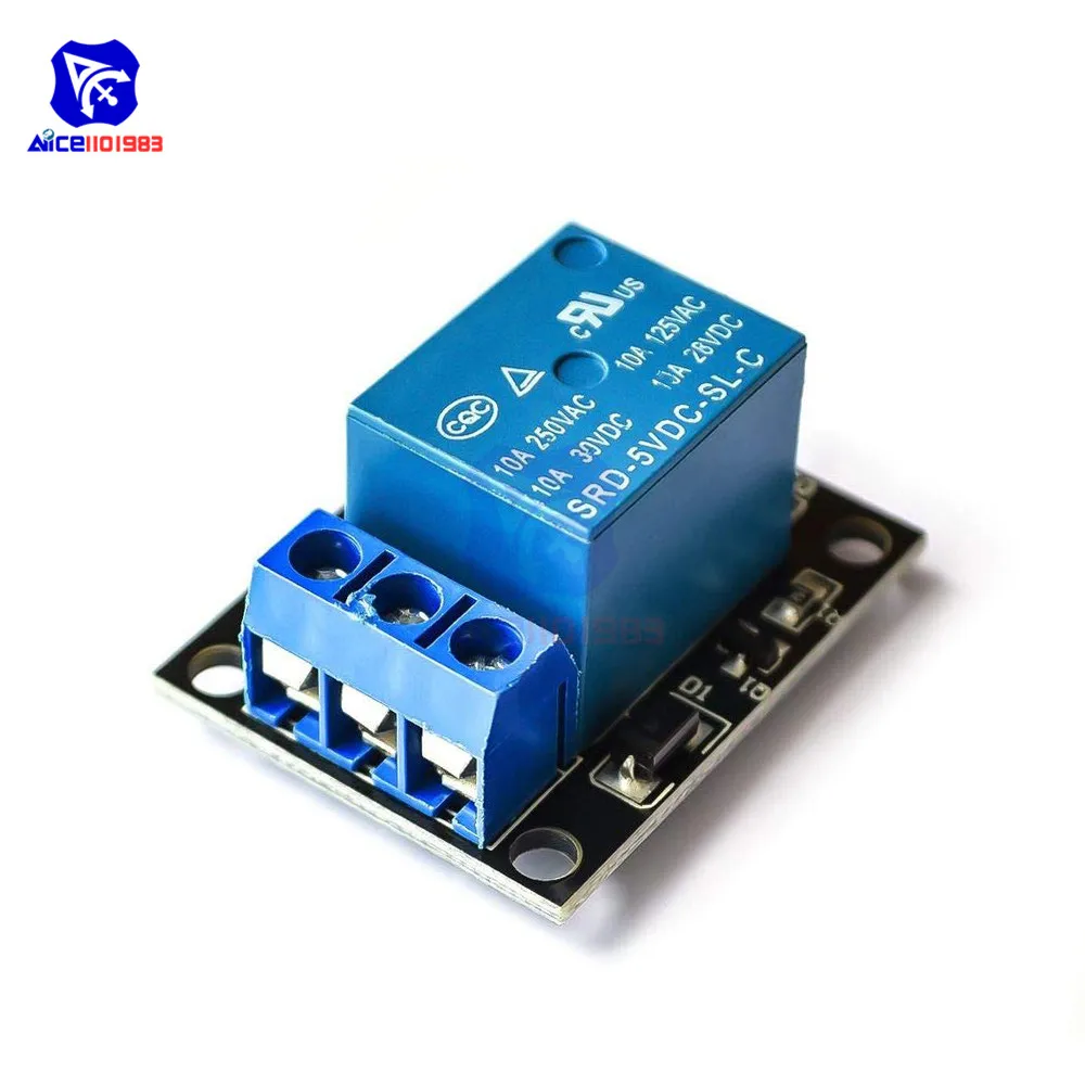 Diymore 1 канальный релейный модуль 5 В для Arduino PIC AVR DSP ARM|Интегральные схемы| |