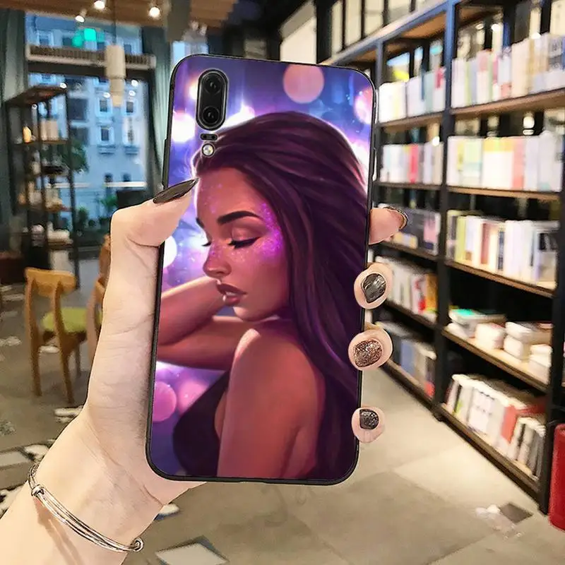 

Fashion sexy beautiful girl personality Phone Case For Huawei honor Mate P 10 20 30 40 Pro 10i 9 10 20 8 x Lite