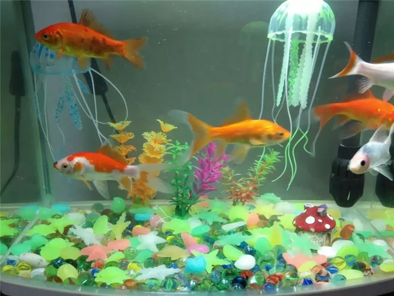 5/10/20 шт красочные светящиеся звезды раковину в форме камни декоративные