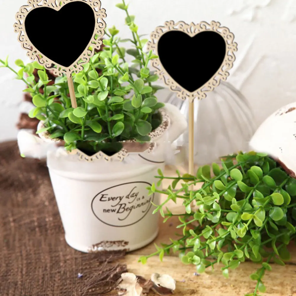 10 шт./компл. кружевная мини деревянная доска креативная в форме сердца для