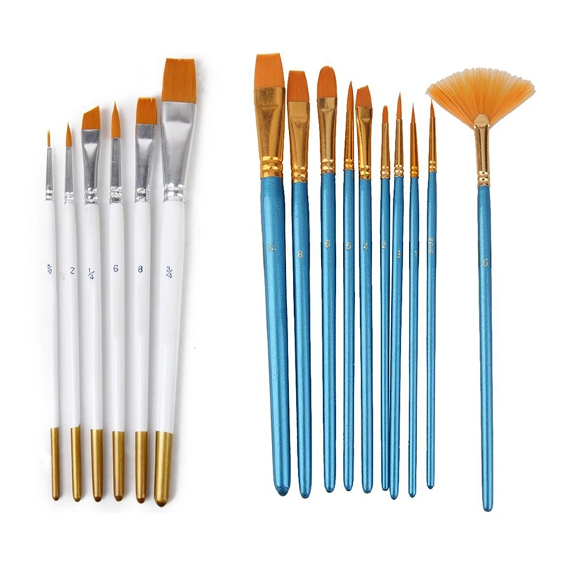 

16 Pcs Watercolor Oil Paint Brush Multi-Function Paint Brush Art And Painting Supplies Paint Brushes Brushes For Watercolor And