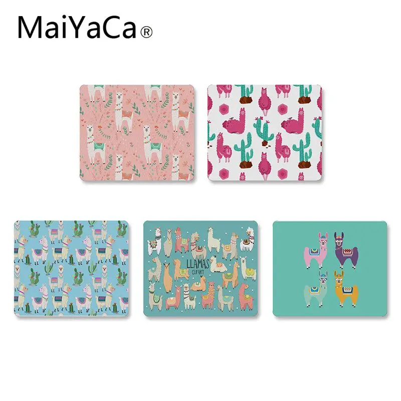 MaiYaCa Kawaii Милая лама рисунок Альпака уникальный настольный коврик игровой